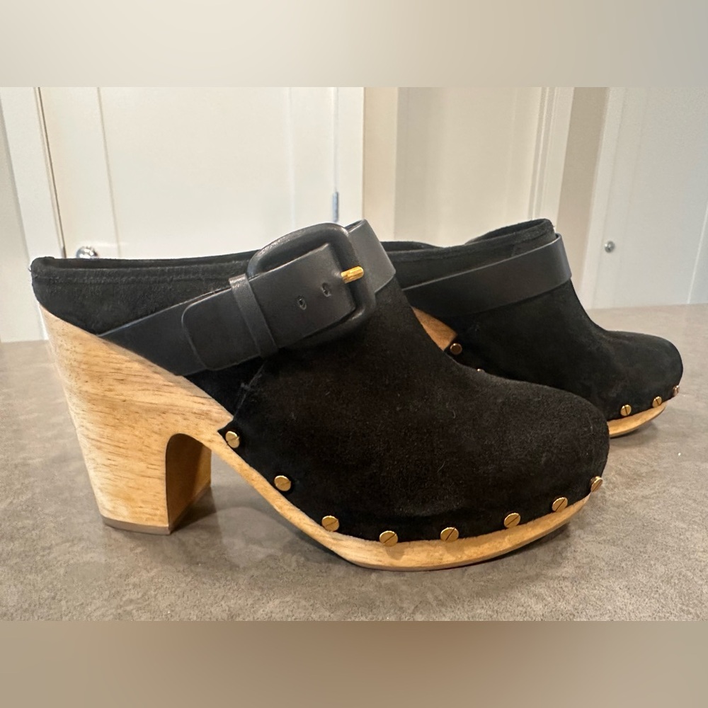 Veronica Beard | Dacey Clog | Black Suede | Size 8.5